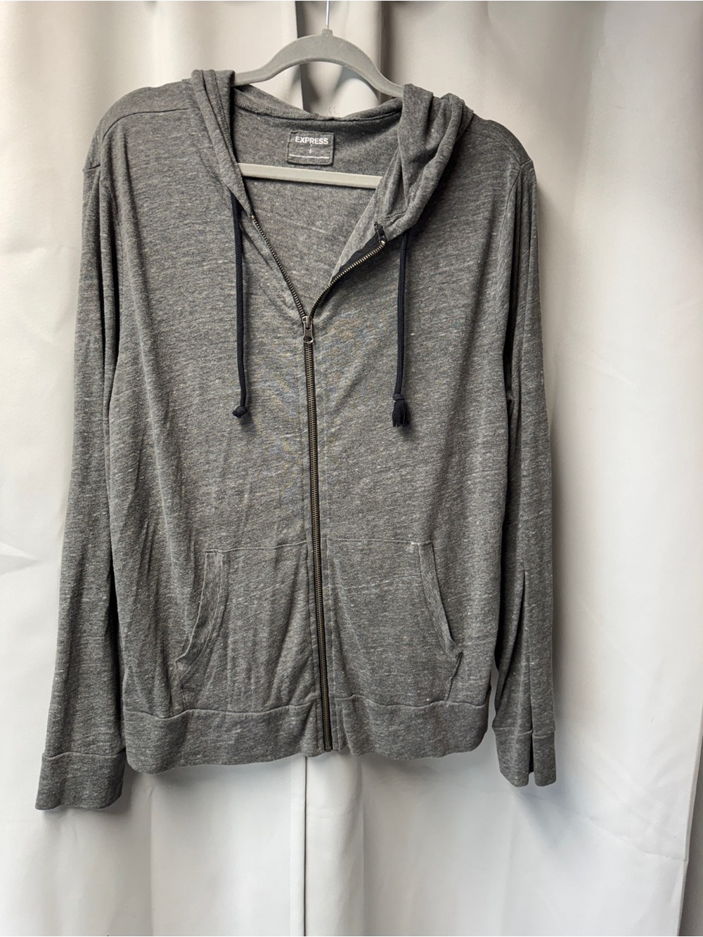 Express Charcoal Gray Knit Pullover